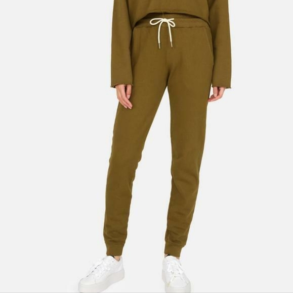 MATE the Label Pants - NWT Mate the Label organic cotton sweatpants joggers moss green small